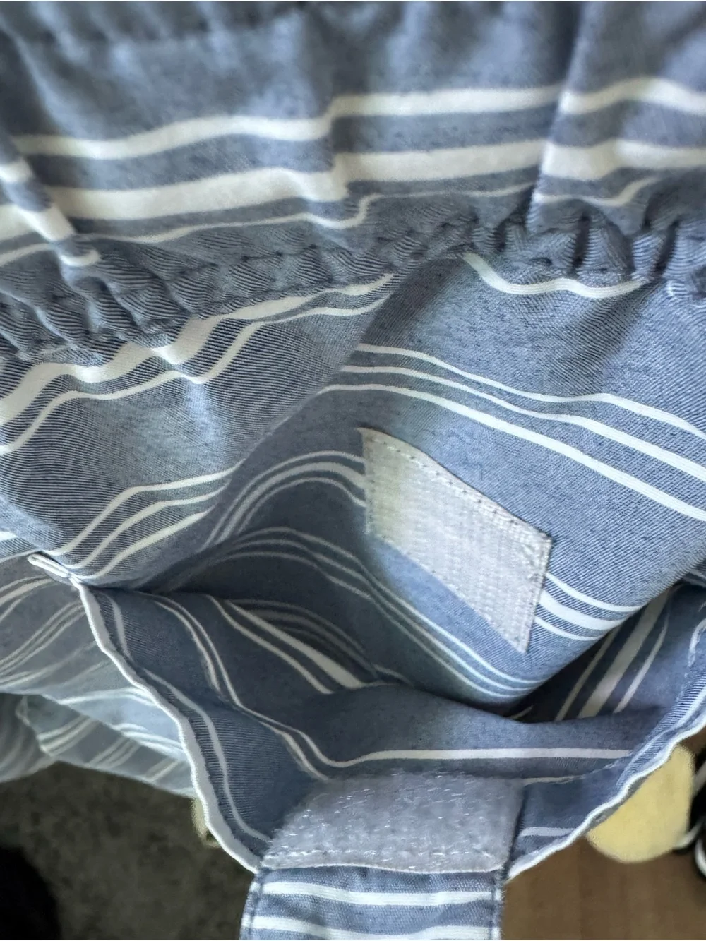 Bonobos Gray and White Striped Swim Trunks